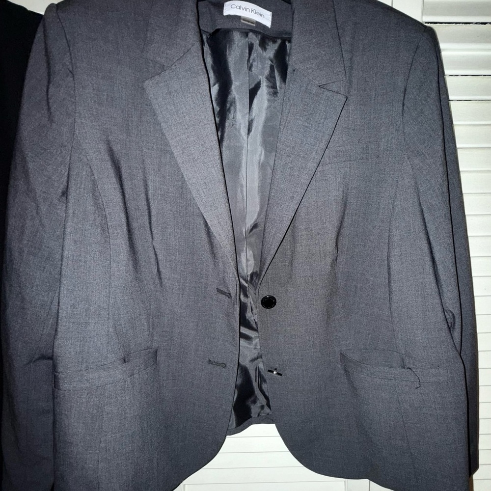 Calvin Klein Charcoal Jacket size 18w. Like New